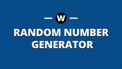 選數字|隨機亂數產生器 RANDOM NUMBER GENERATOR »。